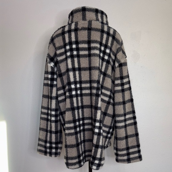 Koolaburra Black and Tan Plaid Turtleneck Sweater - Picture 8 of 8